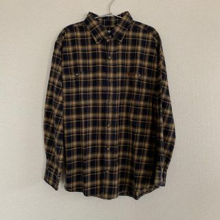 カーハート(carhartt)のCarhartt チェックシャツ　イエロー　ネイビー(シャツ)