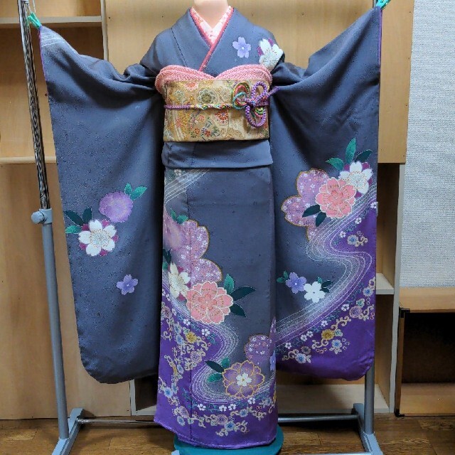 振り袖(桂由美)、長襦袢、袋帯、小物セット レディースの水着/浴衣(振袖)の商品写真