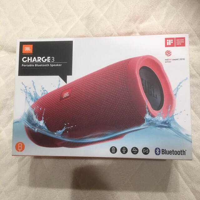 新品・未開封★希少★JBL Bluetoothスピーカー CHARGE3RED