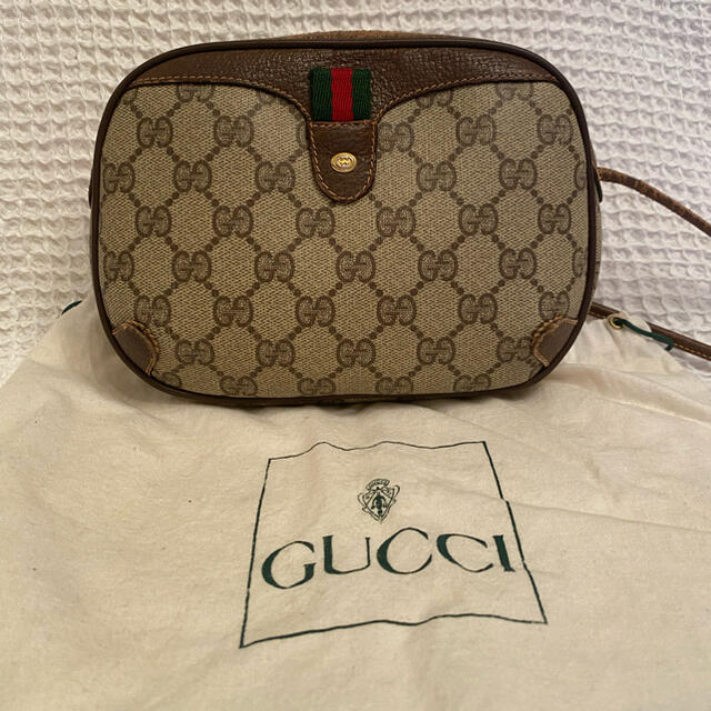 Gucci(グッチ)のGUCCI　オールドグッチ　ショルダーバッグ　ポシェット　ブラウン　ヴィンテージ レディースのバッグ(ショルダーバッグ)の商品写真