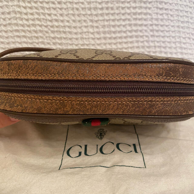 Gucci(グッチ)のGUCCI　オールドグッチ　ショルダーバッグ　ポシェット　ブラウン　ヴィンテージ レディースのバッグ(ショルダーバッグ)の商品写真