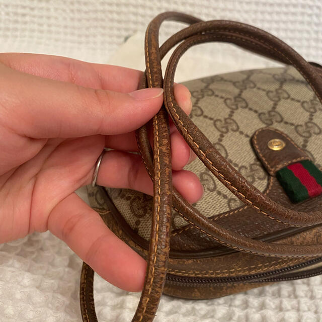 Gucci(グッチ)のGUCCI　オールドグッチ　ショルダーバッグ　ポシェット　ブラウン　ヴィンテージ レディースのバッグ(ショルダーバッグ)の商品写真