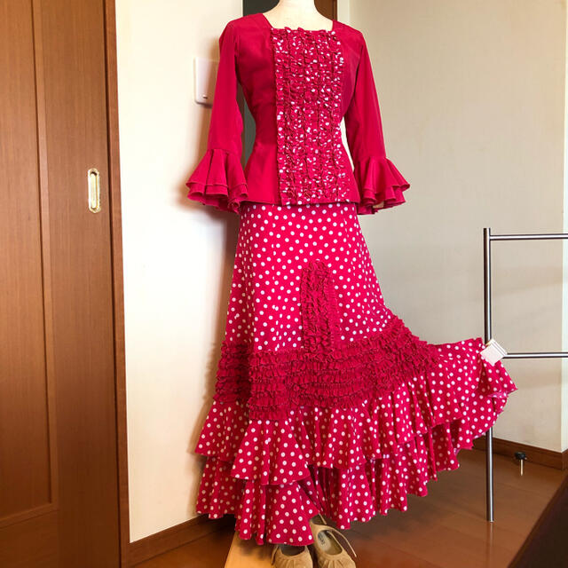 新品】フラメンコ衣装 ツーピースの通販 by ちーばな's shop|ラクマ