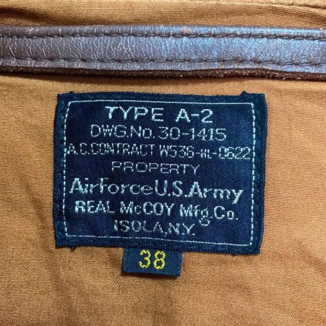 THE REAL McCOY'S(ザリアルマッコイズ)のリアルマッコイズ A-2 A2 ピストルパッキンママ フライトジャケット メンズのジャケット/アウター(フライトジャケット)の商品写真