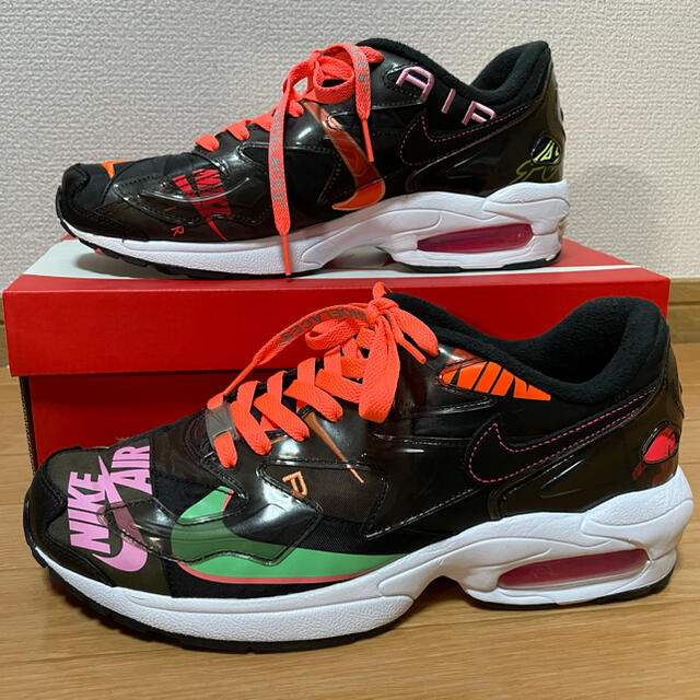 NIKE(ナイキ)のATMOS×NIKE AIR MAX 2 LIGHT BLACK 28.0cm メンズの靴/シューズ(スニーカー)の商品写真