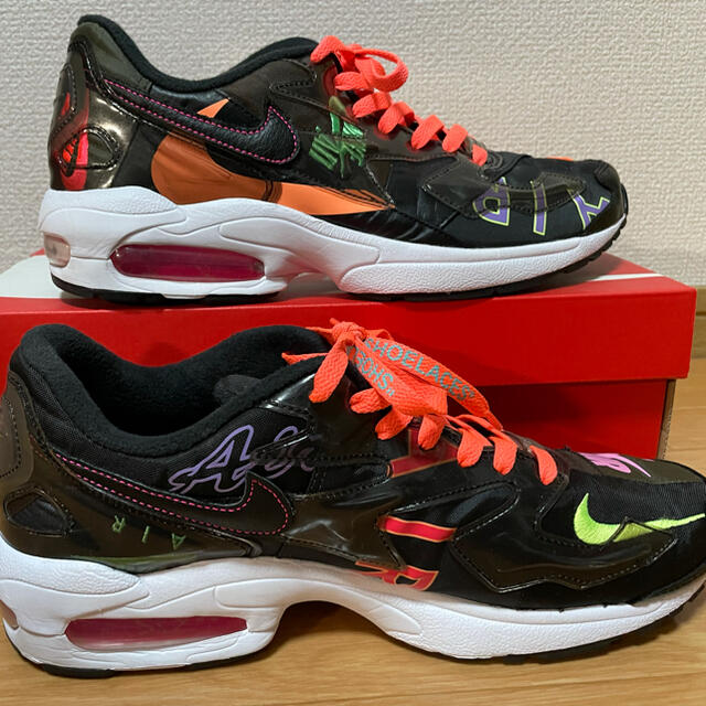 NIKE(ナイキ)のATMOS×NIKE AIR MAX 2 LIGHT BLACK 28.0cm メンズの靴/シューズ(スニーカー)の商品写真