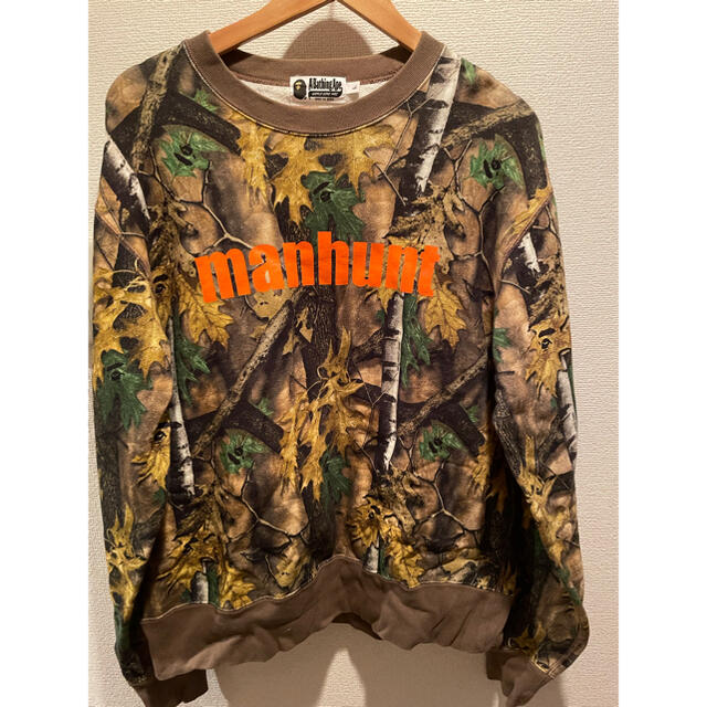 A BATHING APE(アベイシングエイプ)のA BATHING APE Frest camo manhunt トレーナー L メンズのトップス(スウェット)の商品写真