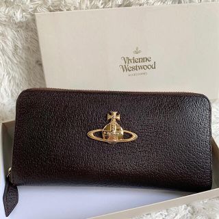 ヴィヴィアンウエストウッド(Vivienne Westwood)の【極美品】ヴィヴィアンウエストウッド ラウンドファスナー　長財布　オーブ　箱付き(財布)