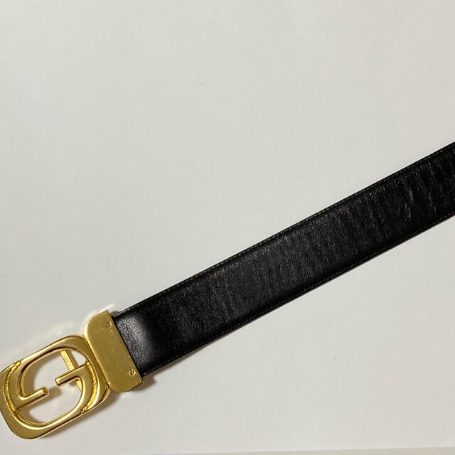 Gucci - リバーシブル オールド グッチ GG バックル ベルト 黒茶の通販