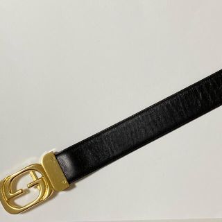 リバーシブル オールド グッチ GG バックル ベルト 黒茶