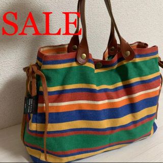 イルビゾンテ(IL BISONTE) ストライプ トートバッグ(レディース