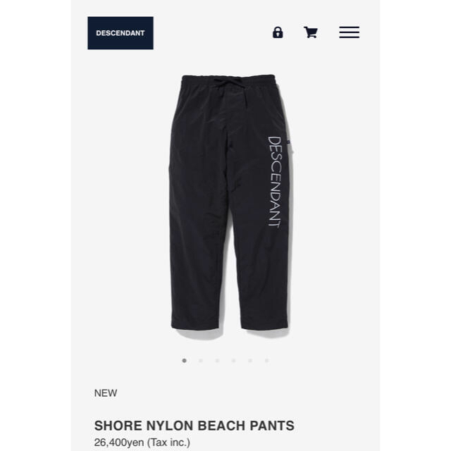 W)taps - descendant 20AW SHORE NYLON PANTS 黒 L 新品の+