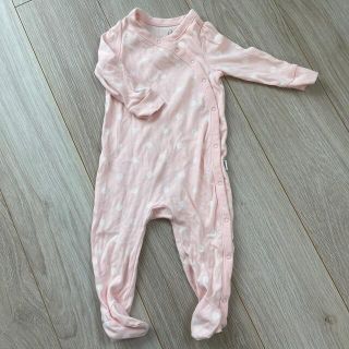 ベビーギャップ(babyGAP)の未使用品　gap baby 足つきロンパース　3-6m(ロンパース)