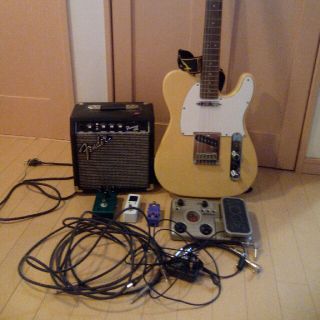 フェンダー(Fender)の【激安】squier fender エレキギター初心者セット テレキャスター(エレキギター)