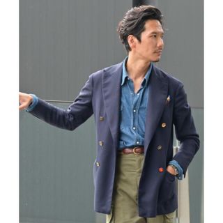 Paideia パイデア Beams F別注 カシミヤ ダブルジャケット 46