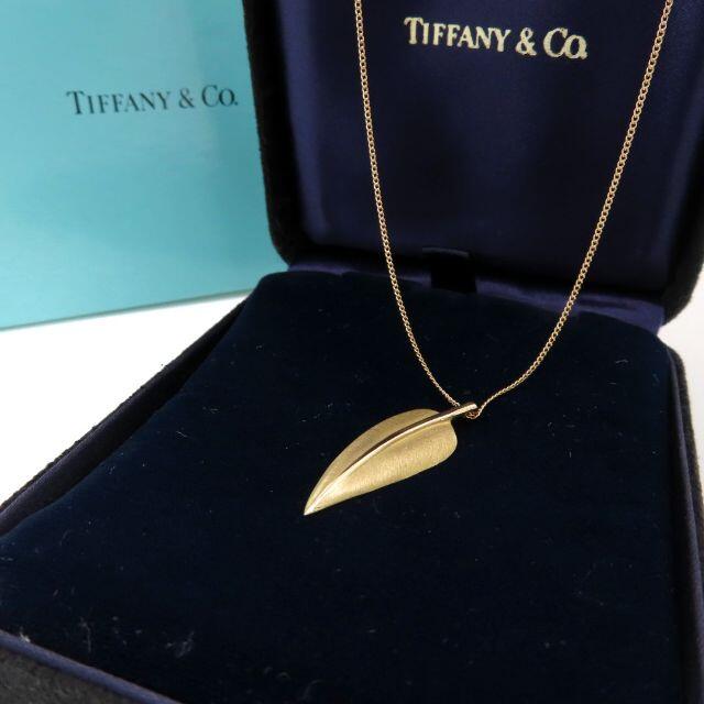 Tiffany & Co. - 極希少 ヴィンテージ ティファニー ゴールド フェザー ネックレス CC45