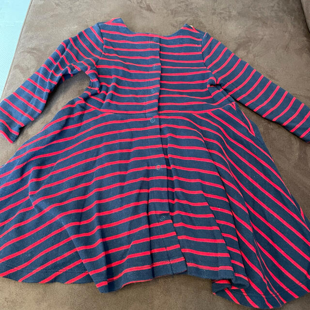 PETIT BATEAU(プチバトー)のプチバトー　ワンピース　長袖 キッズ/ベビー/マタニティのベビー服(~85cm)(ワンピース)の商品写真