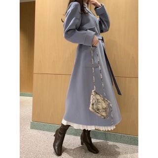 スナイデル(SNIDEL) ロングコート(レディース)(ブルー・ネイビー/青色 ...