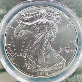 アメリカンイーグル(American Eagle)の★PCGS★2016 MS70 1$ ファーストストライク 銀貨 30th(貨幣)