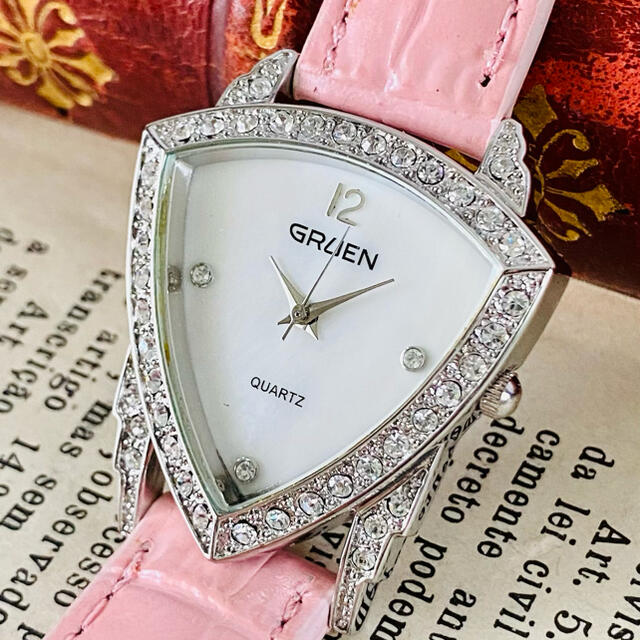 【高級時計グリュエン】 Gruen クォーツ 腕時計 レディース