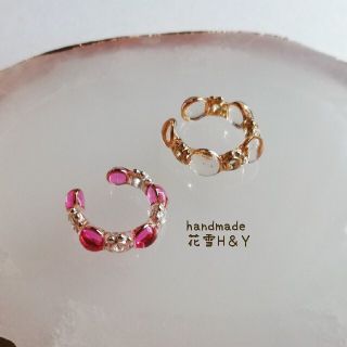 ハンドメイド⭐イヤーカフセット(レジン)(イヤーカフ)