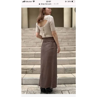 ザラ(ZARA)の早い者勝ち！　ダーリッチ　バックオープンニット(カットソー(半袖/袖なし))