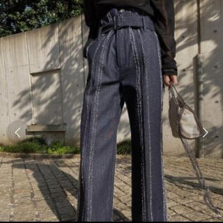 アメリヴィンテージ(Ameri VINTAGE)のシュウ様専用　NEEDLE STRIPE DENIM PANTS(デニム/ジーンズ)