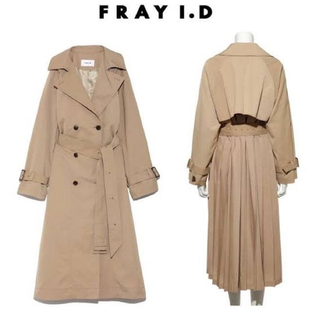 FRAY I.D(フレイアイディー)のFRAY I.D バックプリーツトレンチコート レディースのジャケット/アウター(トレンチコート)の商品写真