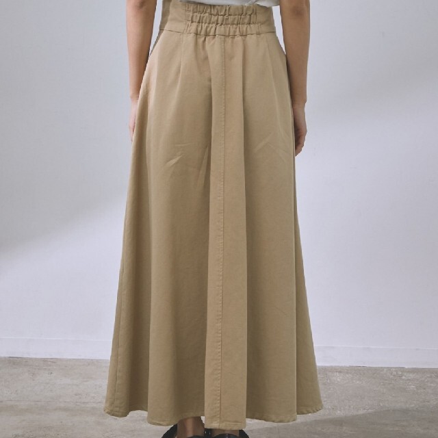 ViS(ヴィス)の【vis-`a-vis】デニム&チノハイウエストフレアースカート レディースのスカート(ロングスカート)の商品写真