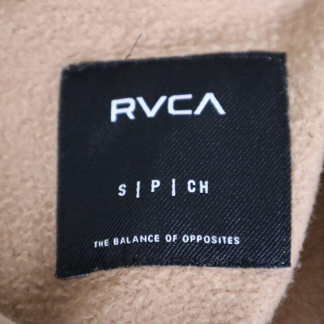 RVCA(ルーカ)のルーカ RVCA パーカー ベージュ デカロゴ ビッグ刺繍ロゴ 希少カラー メンズのトップス(パーカー)の商品写真