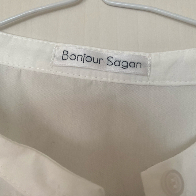 Bonjour Sagan プリーツ切替バンドカラーシャツ レディースのトップス(シャツ/ブラウス(長袖/七分))の商品写真