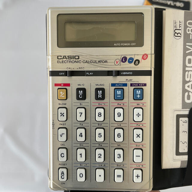 CASIO(カシオ)の【CASIO VL-80】カシオ ビンテージ 電卓 シンセサイザー 美品 楽器の鍵盤楽器(キーボード/シンセサイザー)の商品写真