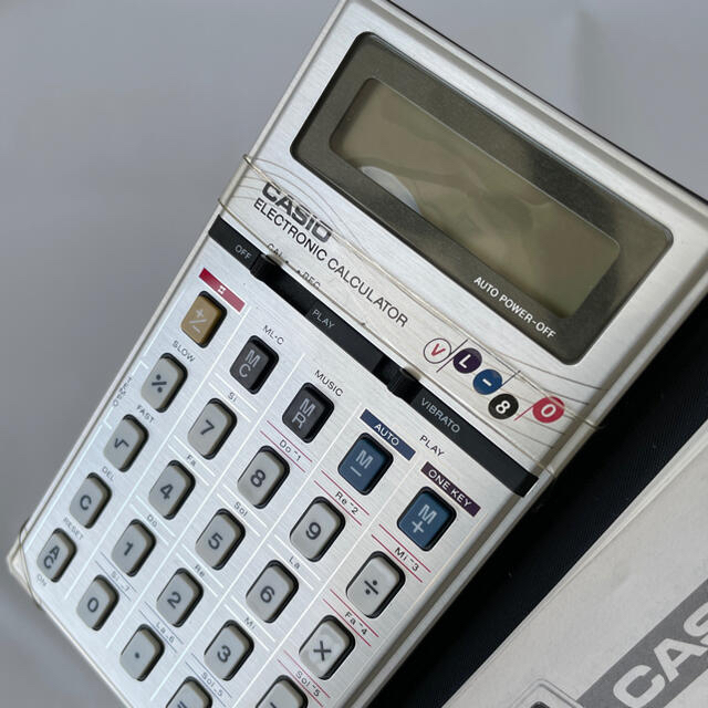 CASIO(カシオ)の【CASIO VL-80】カシオ ビンテージ 電卓 シンセサイザー 美品 楽器の鍵盤楽器(キーボード/シンセサイザー)の商品写真