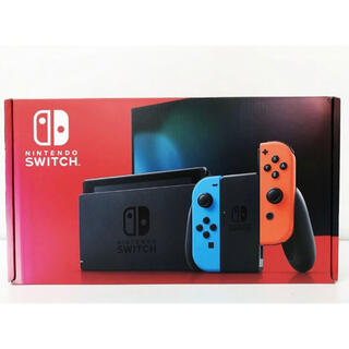 ニンテンドースイッチ(Nintendo Switch)の新品未使用  Nintendo Switch ネオンカラー 箱左下色褪せあり(家庭用ゲーム機本体)
