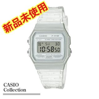 カシオ(CASIO)のCASIO チープカシオ ホワイト クリア　スケルトン　レア　(腕時計(デジタル))