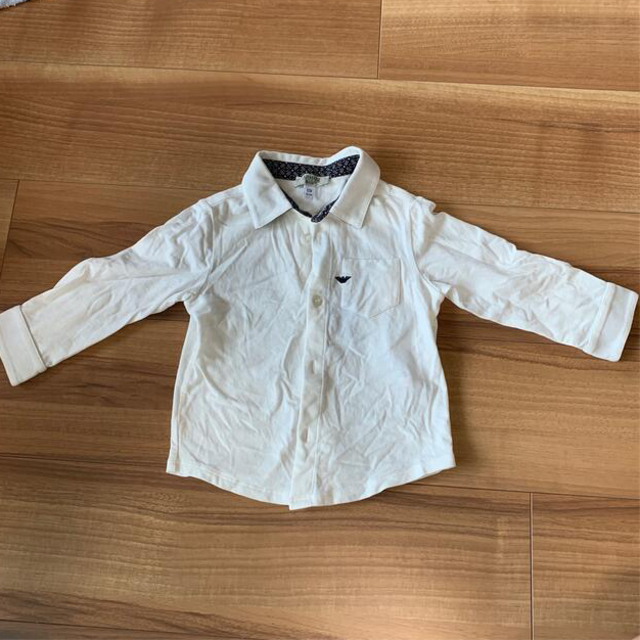 ARMANI JUNIOR(アルマーニ ジュニア)のアルマーニ　ARMANI  シャツ　12M 74cm キッズ/ベビー/マタニティのベビー服(~85cm)(シャツ/カットソー)の商品写真