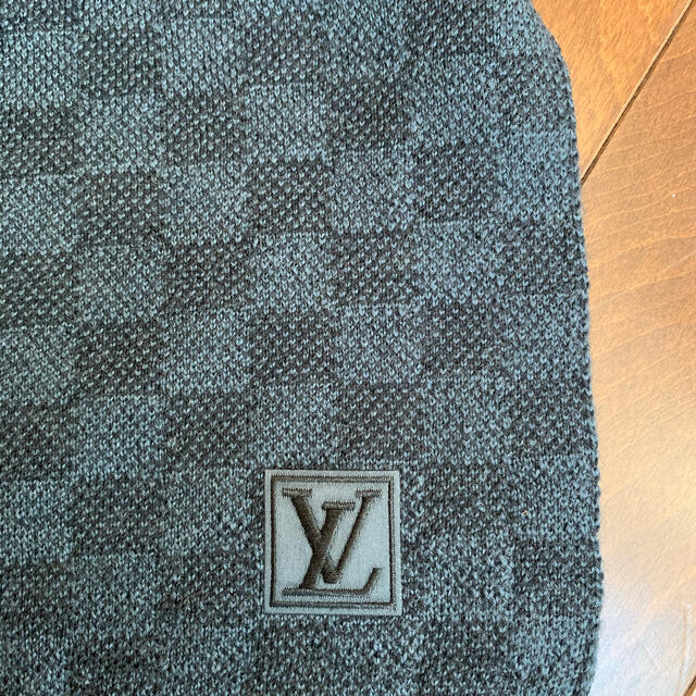 ルイ・ヴィトン LV エシャルプ・プティ・ダミエ グレー マフラー 未