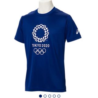 アシックス(asics)のAsics 東京オリンピック公式 Tシャツ　L ネイビー(Tシャツ/カットソー(半袖/袖なし))