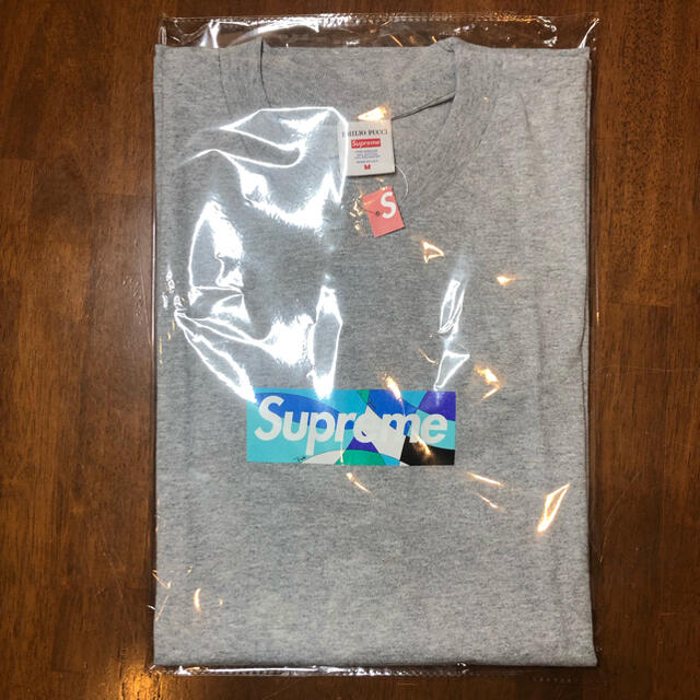Supreme Emilio Pucci Box Logo Tee 灰青M-eastgate.mk