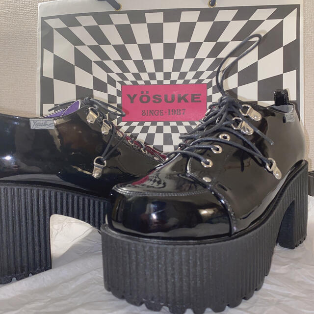 YOSUKE(ヨースケ)の【YOSUKE】厚底　靴　黒　メンズ エンタメ/ホビーのコスプレ(靴/ブーツ)の商品写真