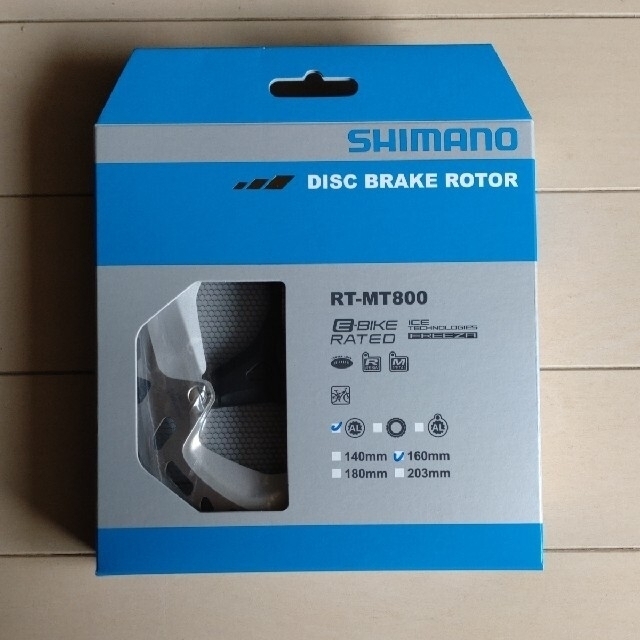 SHIMANO(シマノ)のシマノ　RT-MT800 160m ディスクブレーキローター スポーツ/アウトドアの自転車(パーツ)の商品写真