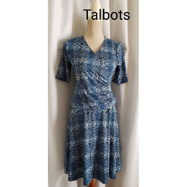 使用品レベル　Talbots  綺麗なジャージセットアップ　ブラウス　スカート