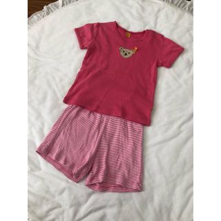 ⑻シュタイフ 80㎝ 半袖Tシャツ&ショートパンツ　セット　トップス　カットソー(Ｔシャツ)