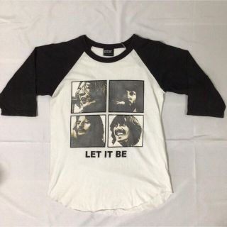 THE BEATLES LET IT BE ラグランスリーブ Tシャツ 五分袖(Tシャツ/カットソー(七分/長袖))