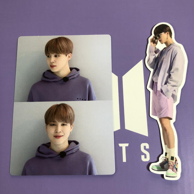 防弾少年団(BTS)(ボウダンショウネンダン)のBTS MERCH BOX 3 ジミン トレカ　ステッカー　JIMIN エンタメ/ホビーのタレントグッズ(アイドルグッズ)の商品写真