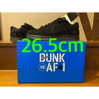 ナイキ(NIKE)のUNDEFEATED×NIKE DUNK LOW BLACK ダンク 26.5(スニーカー)