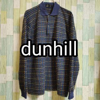 ダンヒル(Dunhill)の【イタリア製】dunhill ダンヒル 総柄 ウール100％ ニット シャツ(ニット/セーター)