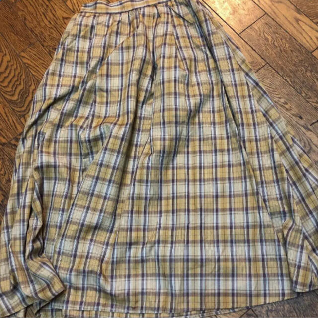 しまむら(シマムラ)のしまむら　新作　tera emu ロングスカート  チェック　イエロー　Sサイズ レディースのスカート(ロングスカート)の商品写真