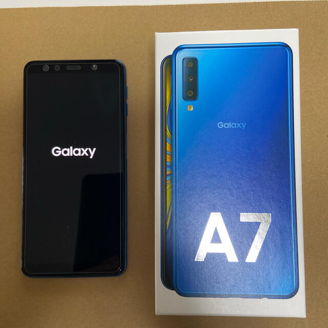 【美品】Galaxy A7 Blue SM-A750C simフリーギャラクシー