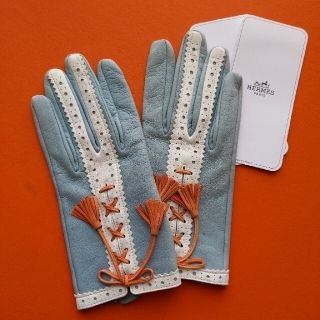 エルメス(Hermes)のレザーグローブ ギリー 手袋 サイズ７ 匿名配送(手袋)